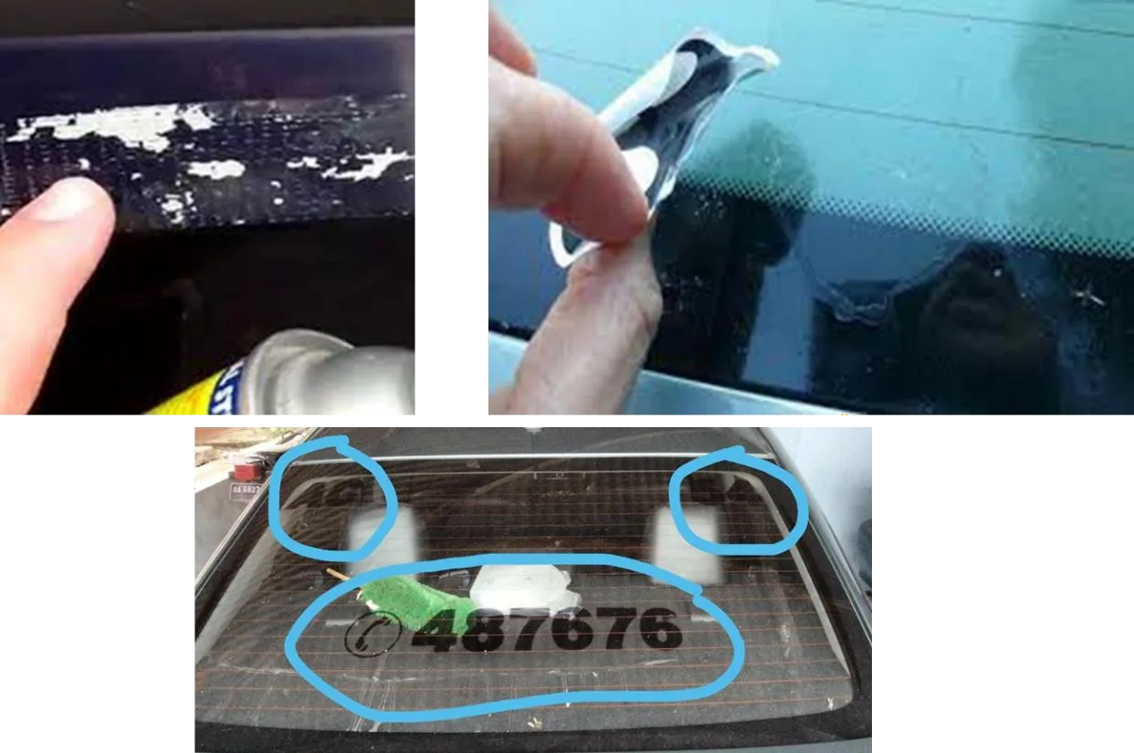 kerak bekas stiker mobil